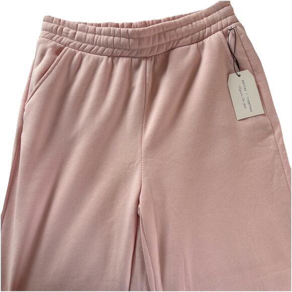 New with Tags Better Together Wide Leg Pink Sweatpants Size Large (31x29.5) - Picture 5 of 14